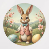 ヴィンテージハッピーイースター ラベル (デザイン2)