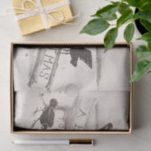 ヴィンテージハッピークリスマスカローズティッシュペーパー 薄葉紙 (ギフト)