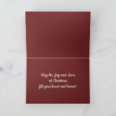 ヴィンテージハッピークリスマスドッグ シーズンカード (内部)