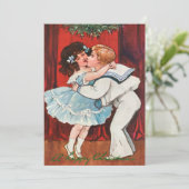 ヴィンテージハッピークリスマスボーイキスガールラブ シーズンカード (スタンド正面)