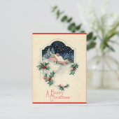 ヴィンテージハッピークリスマス シーズンポストカード (スタンド正面)
