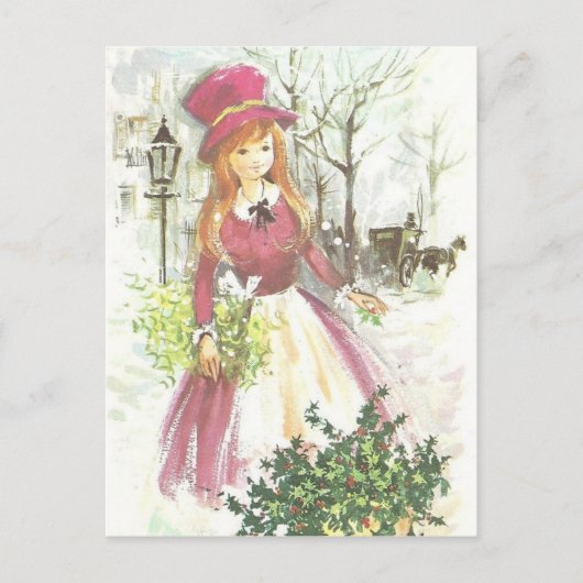 ヴィンテージハッピークリスマス シーズンポストカード (正面)