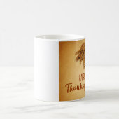 ヴィンテージハッピーサンクスギビング小麦トウモロコシ コーヒーマグカップ (中央)