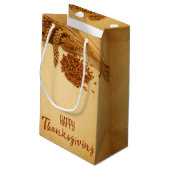 ヴィンテージハッピーサンクスギビング小麦トウモロコシ スモールペーパーバッグ (裏面アングル)