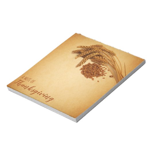 ヴィンテージハッピーサンクスギビング小麦トウモロコシ ノートパッド (回転)