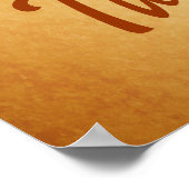 ヴィンテージハッピーサンクスギビング小麦トウモロコシ ポスター (角)