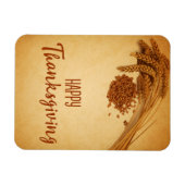 ヴィンテージハッピーサンクスギビング小麦トウモロコシ マグネット (横)