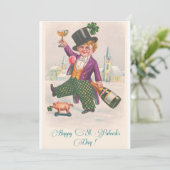 ヴィンテージハッピーセントパトリックのデイシャンパンボーイ 招待状 (スタンド正面)