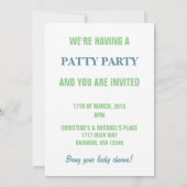 ヴィンテージハッピーセントパトリックのデイシャンパンボーイ 招待状 (裏面)