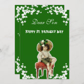 ヴィンテージハッピーセントパトリックスデイソン,孫アイルランド シーズンカード (正面/裏面)