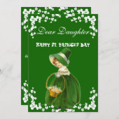 ヴィンテージハッピーセントパトリックスデイドータークローバー シーズンカード (正面/裏面)