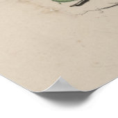 ヴィンテージハッピーニューイヤーイラストレーション(1876) ポスター (角)