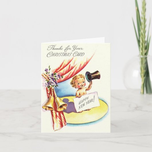 ヴィンテージハッピーニューイヤーカード カード (正面)