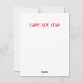 ヴィンテージハッピーニューイヤー格言オンクロック シーズンカード (裏面)