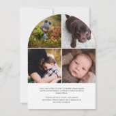 ヴィンテージハッピーハヌッカホリデーフォトカード 招待状 (裏面)