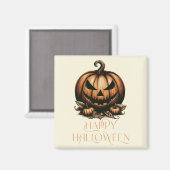 ヴィンテージハッピーハローウィンカボチャ マグネット (正面/裏面)