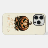 ヴィンテージハッピーハローウィンカボチャ iPhoneケース (裏面横)