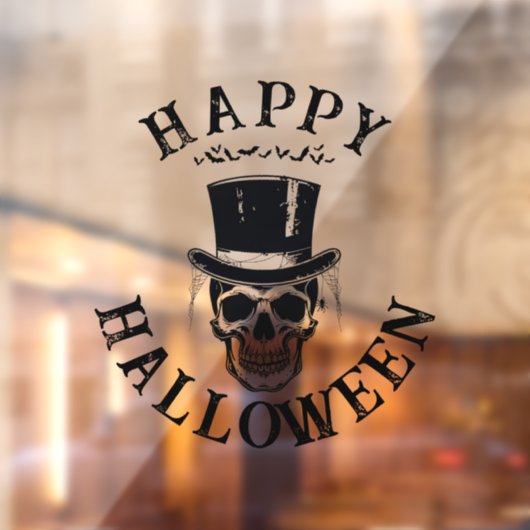 ヴィンテージハッピーハローウィンスカル ウィンドウサイン (シート2)