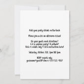 ヴィンテージハッピーハローウィンバイエレンクラッサドルパーティー 招待状 (裏面)