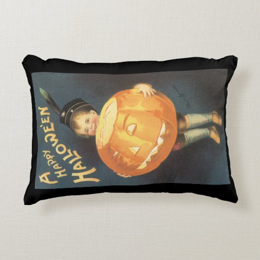 ヴィンテージハッピーハローウィンバイエレンクラッサドル アクセントクッション (正面)