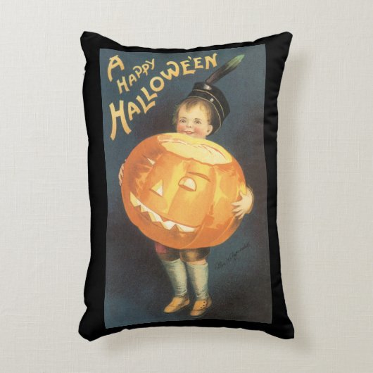 ヴィンテージハッピーハローウィンバイエレンクラッサドル アクセントクッション (正面(垂直))