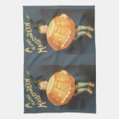 ヴィンテージハッピーハローウィンバイエレンクラッサドル キッチンタオル (縦)