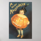 ヴィンテージハッピーハローウィンバイエレンクラッサドル ポスター (正面)