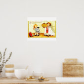 ヴィンテージハッピーハローウィンポスター ポスター (キッチン)