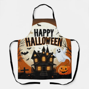 ヴィンテージハッピーハローウィン芸術 エプロン