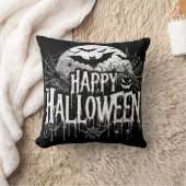 ヴィンテージハッピーハローウィン芸術 クッション (ブランケット)