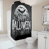 ヴィンテージハッピーハローウィン芸術 シャワーカーテン (インサイチュ)
