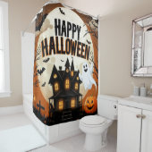 ヴィンテージハッピーハローウィン芸術 シャワーカーテン (インサイチュ)