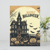 ヴィンテージハッピーハローウィン芸術 シーズンカード (スタンド正面)