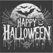 ヴィンテージハッピーハローウィン芸術 シール (正面)