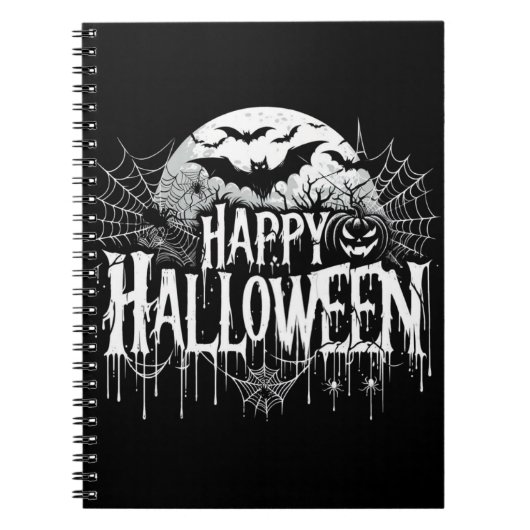 ヴィンテージハッピーハローウィン芸術 ノートブック (正面)