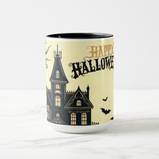 ヴィンテージハッピーハローウィン芸術 マグカップ (中央)