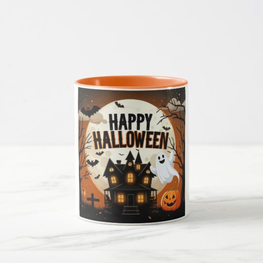 ヴィンテージハッピーハローウィン芸術 マグカップ (中央)