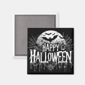 ヴィンテージハッピーハローウィン芸術 マグネット (正面/裏面)