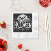 ヴィンテージハッピーハローウィン芸術 縁ありカクテルナプキン (インサイチュ)