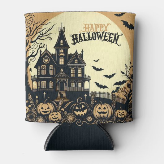 ヴィンテージハッピーハローウィン芸術 缶クーラー (正面)