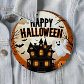 ヴィンテージハッピーハローウィン芸術 缶バッジ (インサイチュ)