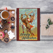 ヴィンテージハッピーハローウィン踊り ポストカード