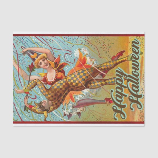ヴィンテージハッピーハローウィン踊り 薄葉紙 (正面)