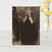 ヴィンテージハッピーハローウィン カード (黄色い花)