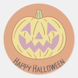 ヴィンテージハッピーハローウィン ラウンドシール