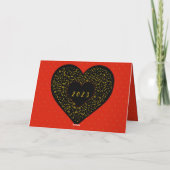 ヴィンテージハッピーバレンタインデージプシ遊ーのギター カード (裏面)