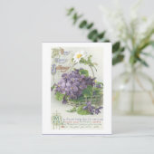 ヴィンテージハッピーバースデーはがき ポストカード (スタンド正面)