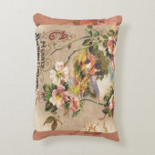 ヴィンテージハッピーバースデーカードアートワーク アクセントクッション (裏面(縦))