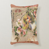 ヴィンテージハッピーバースデーカードアートワーク アクセントクッション (正面(垂直))