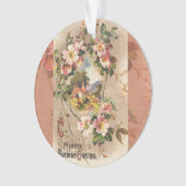 ヴィンテージハッピーバースデーカードアートワーク オーナメント (正面)